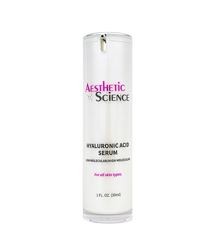 Hyaluronic Acid Serum by Aesthetic Science professional skincare product sold by Around the Body Skin Solutions