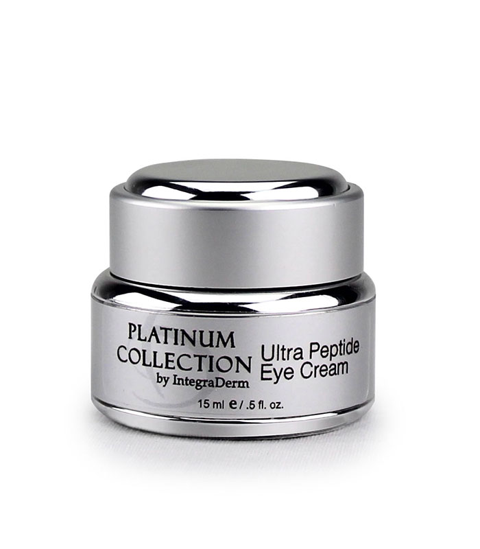 Ultra Peptide Eye Cream Platinum Collection ID Skin by IntegraDerm Trilogy Skincare Products available to purchase at Around The Body Skin Solutions